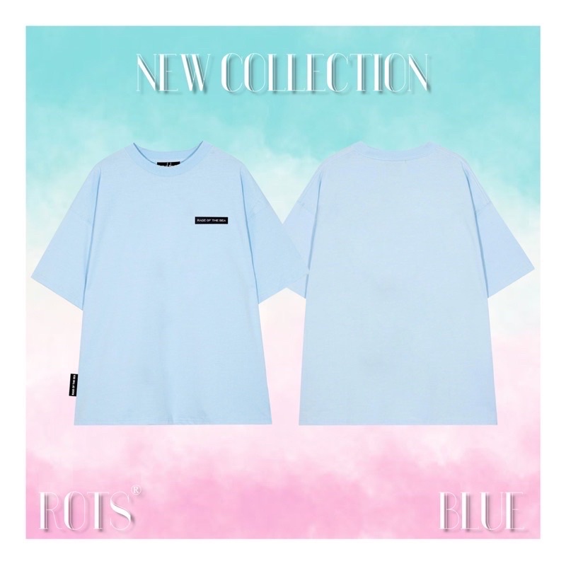 ÁO THUN RAGE OF THE SEA  BASIC LOGO SS1- MÀU XANH DƯƠNG