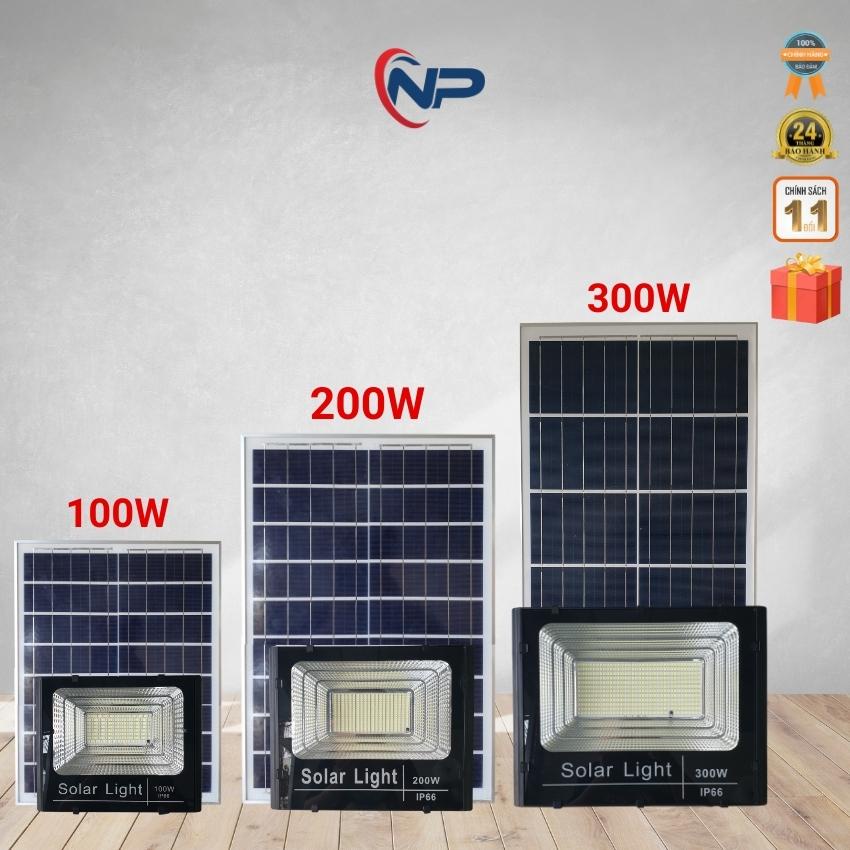 Đèn Năng Lượng Mặt Trời,Đèn Pha Led Năng Lượng 300W,200W,100W,60W Vỏ Nhôm,Đèn Báo phần Pin,Chống Nước BH 2 Năm