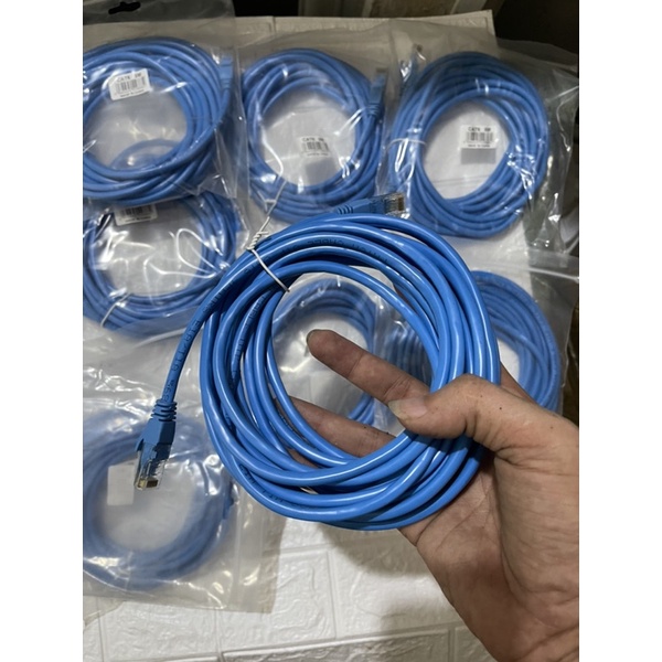 Combo 10 sợi dây mạng bấm sẵn 5m cat 6 giá rẻ.