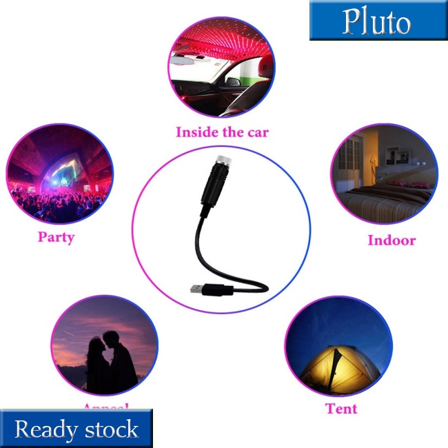 Đèn LED chiếu trần tạo hiệu ứng bầu trời đầy sao lãng mạn cho xe hơi