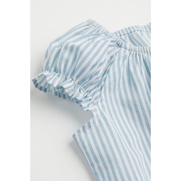 Set cotton bé gái sọc xanh, Hờ mờ US săn SALE