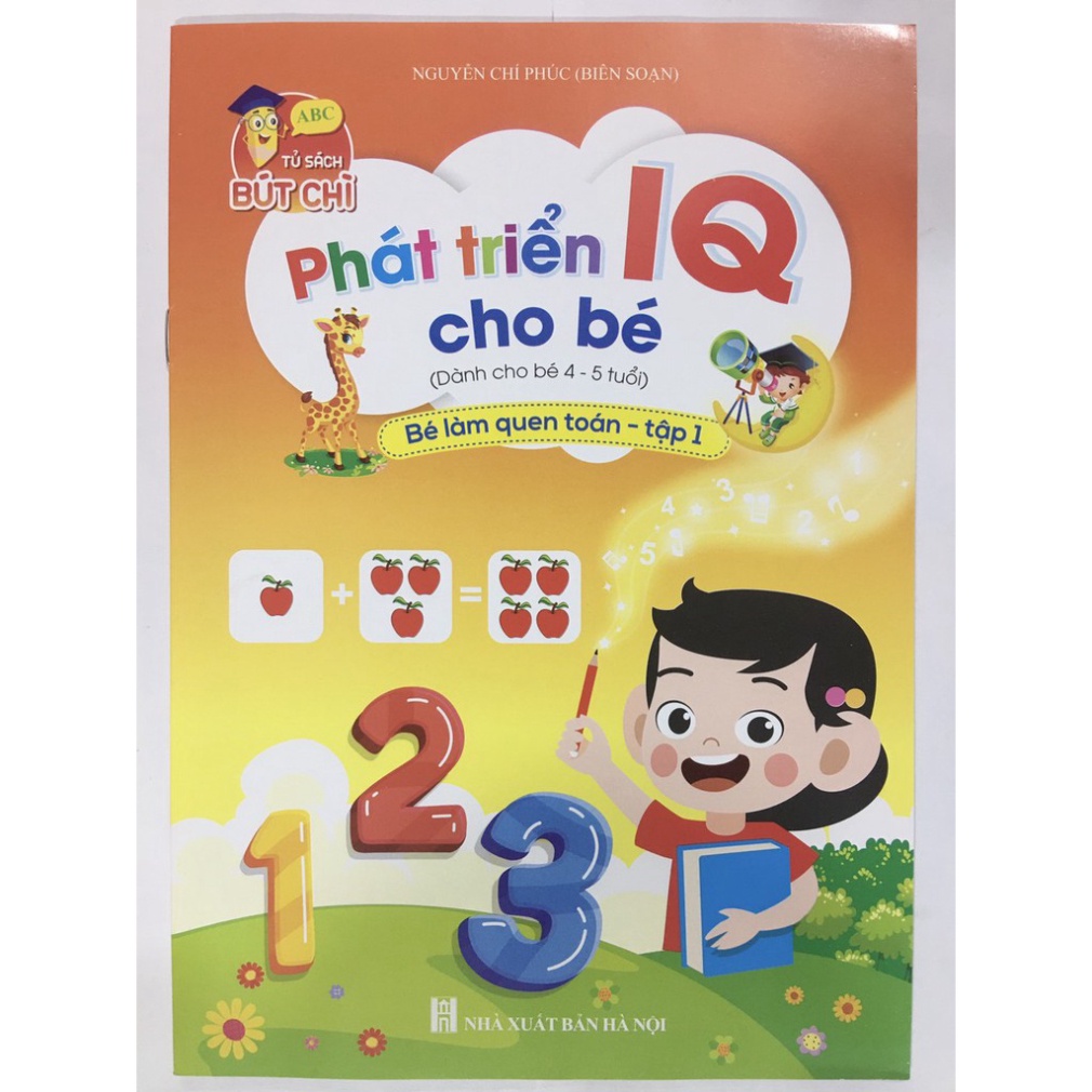 Bộ Phát Triển IQ Cho Bé 3 4 5 tuổi Combo 8q giúp bé thông minh phát triển trí tuệ TOPKIDS