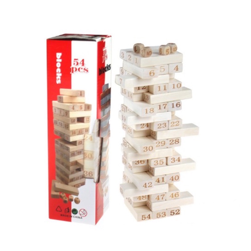 Đồ chơi gỗ - Rút gỗ số 54 thanh size to