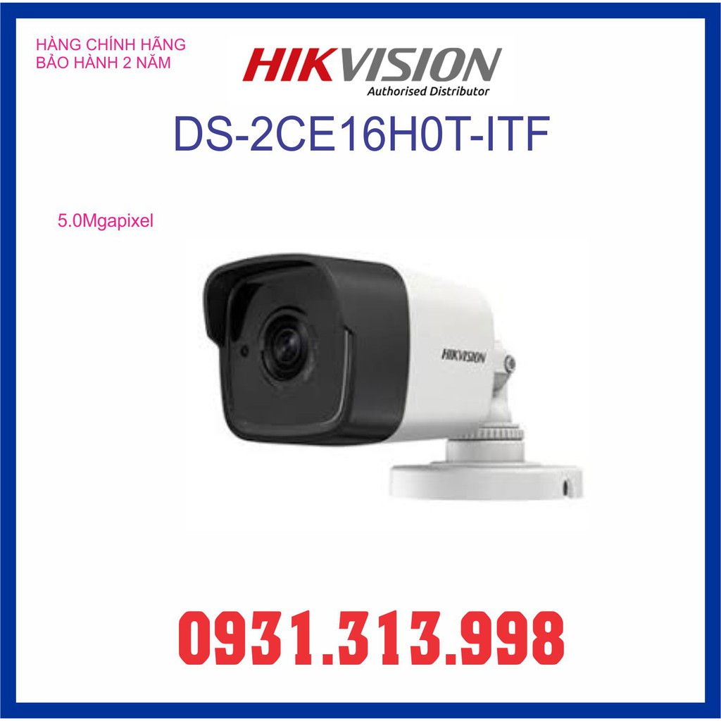 Camera HDTVI 5MP HIKVISION DS-2CE16H0T-ITF