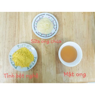 Tinh bột nghệ nếp đỏ nhà làm