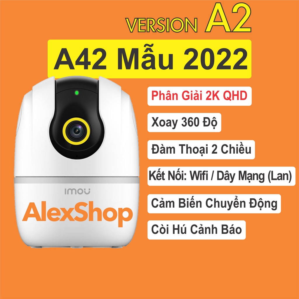 Camera Imou A42 / A22 / TA22 / TA42 2022 Quan Sát Thông Minh Báo Động Đàm Thoại 2 Chều - Chính Hãng