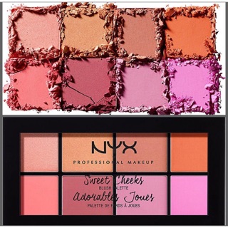 Bảng má hồng NYX 8 màu