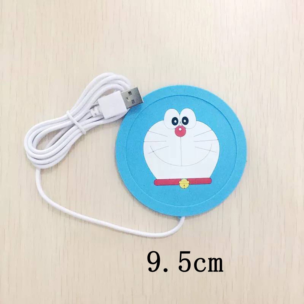 Đế hâm nóng cốc cà phê bằng silicon hình hoạt hình dễ thương tiện dụng