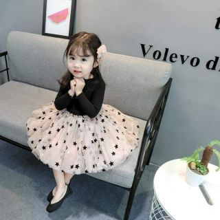 Váy len xòe bồng bềnh cho bé gái 6-16kg