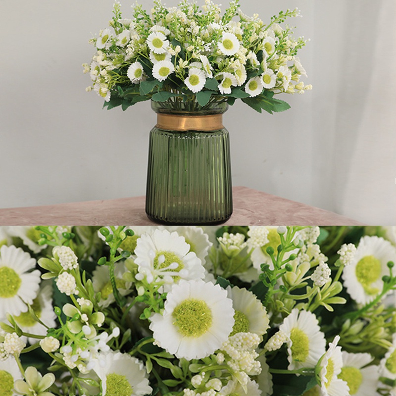 Bó 24 Hoa Cúc Giả Nhiều Màu Trang Trí Nhà Cửa