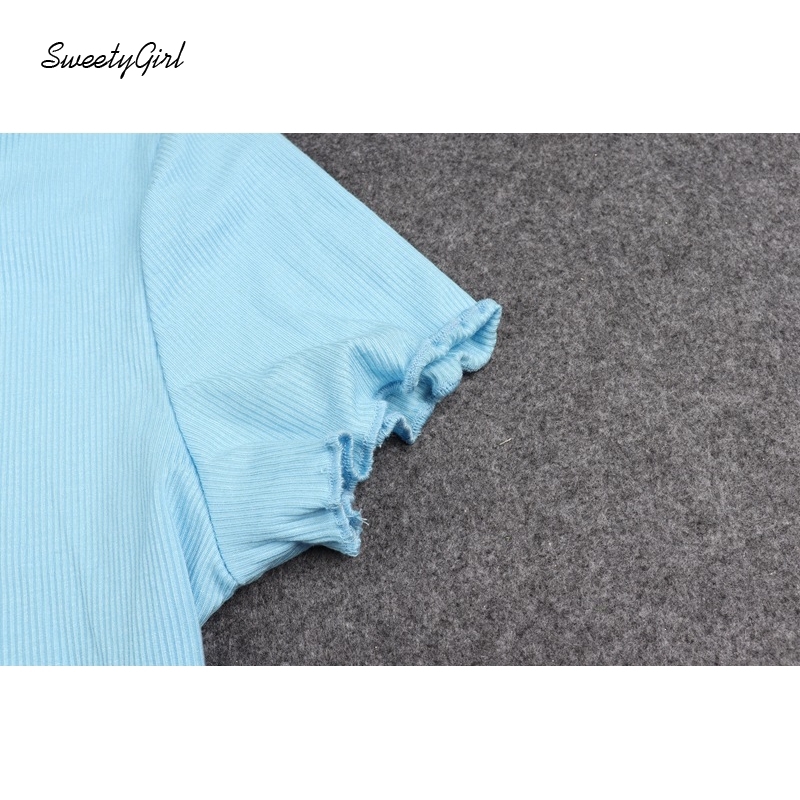 Áo Croptop Lệch Vai Màu Trơn Thời Trang Cho Nữ