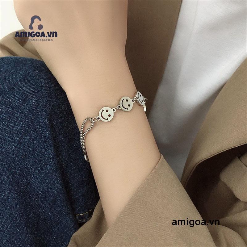 ✨✨Vòng Tay Mặt Cười Nữ Siêu Hot Phong Cách Châu Âu