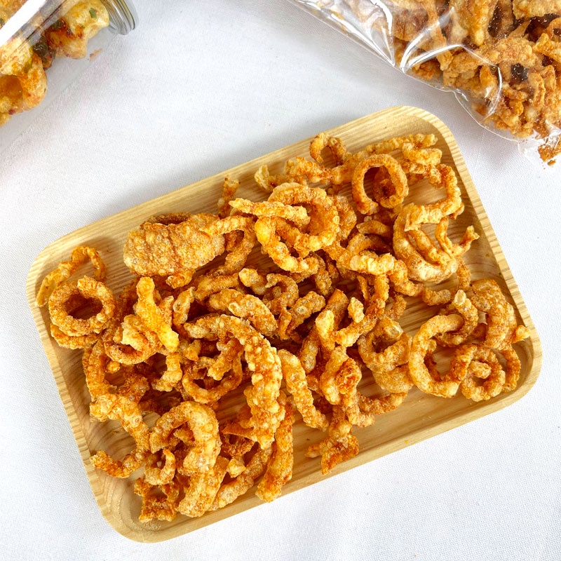 Da heo chiên giòn Thái Lan, da heo chiên phồng Thái Lan gói 100g Ăn vặt LHY FOOD Hà Nội