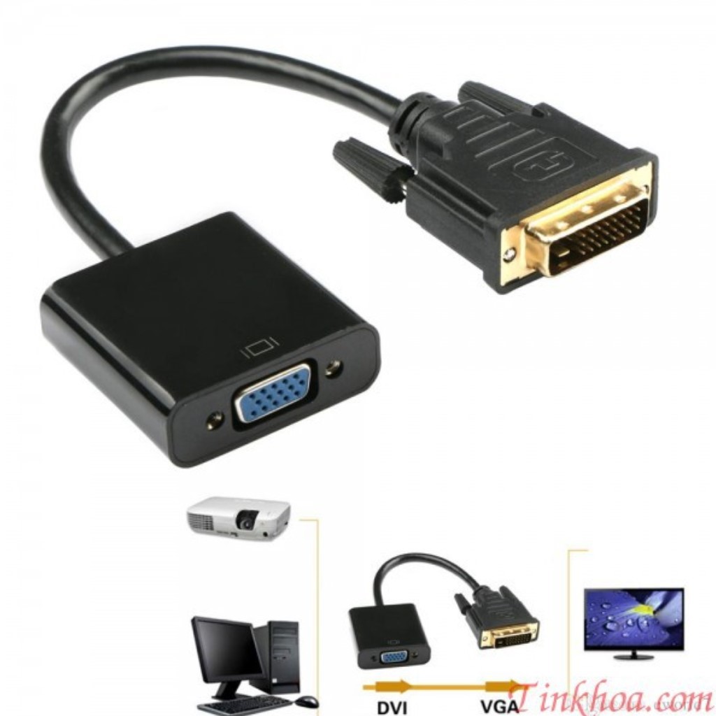 Cáp Chuyển DVI (24+1) RA VGA