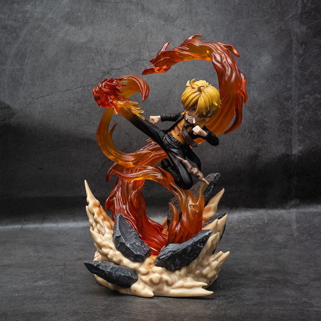 Mô hình One Piece Sanji Hắc Cước cao 22cm, mô hình One Piece Figure Sanji băng Mũ Rơm