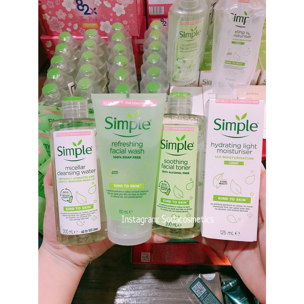 Nước Tẩy Trang Simple Micellar Cleansing Water 200ml