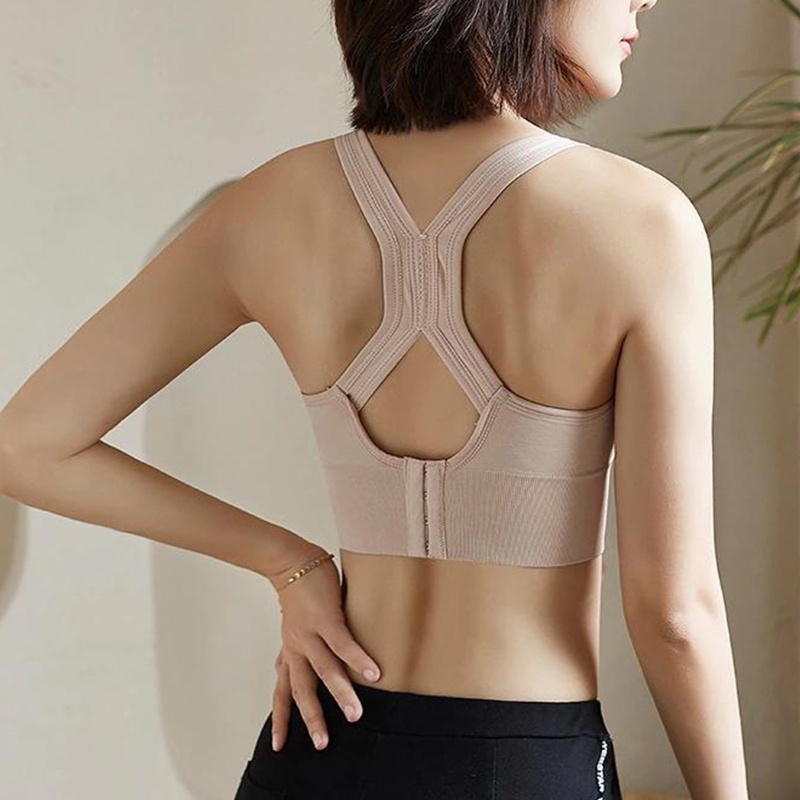 Áo Bra Thể Thao Có Mút Nâng Ngực Màu Sắc Đơn Giản Cho Nữ