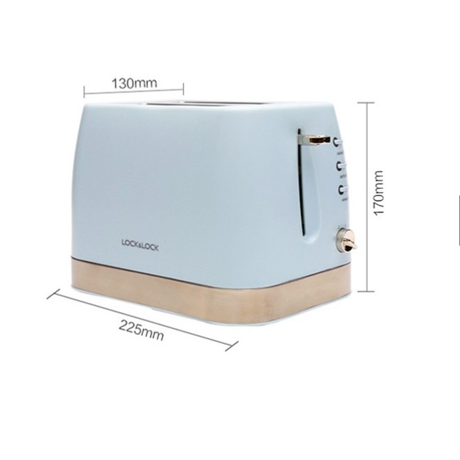 Máy Nướng Bánh Mì Lock& Lock "Tiện Lợi Nhanh Chóng" Morning Toaster EJB221BLU Xanh Mint