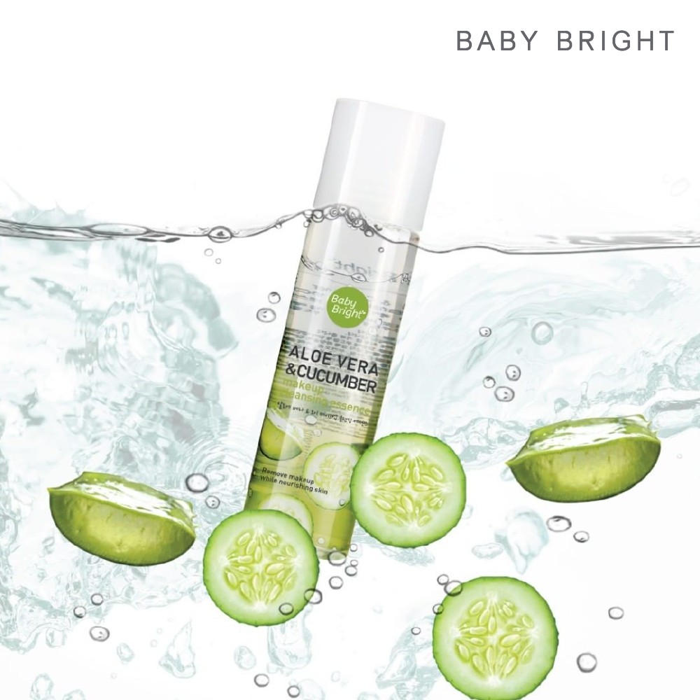 [Gift] Nước tẩy trang lô hội dưa leo Baby Bright Aloe Vera & Cucumber Make up Cleansing Essence 100ml | BigBuy360 - bigbuy360.vn