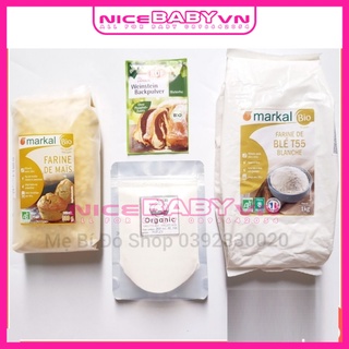 Bột hữu cơ chế biến ăn dặm cho bé làm bánh nấu bột chè súp gói tách lẻ 100g nicebabyvn
