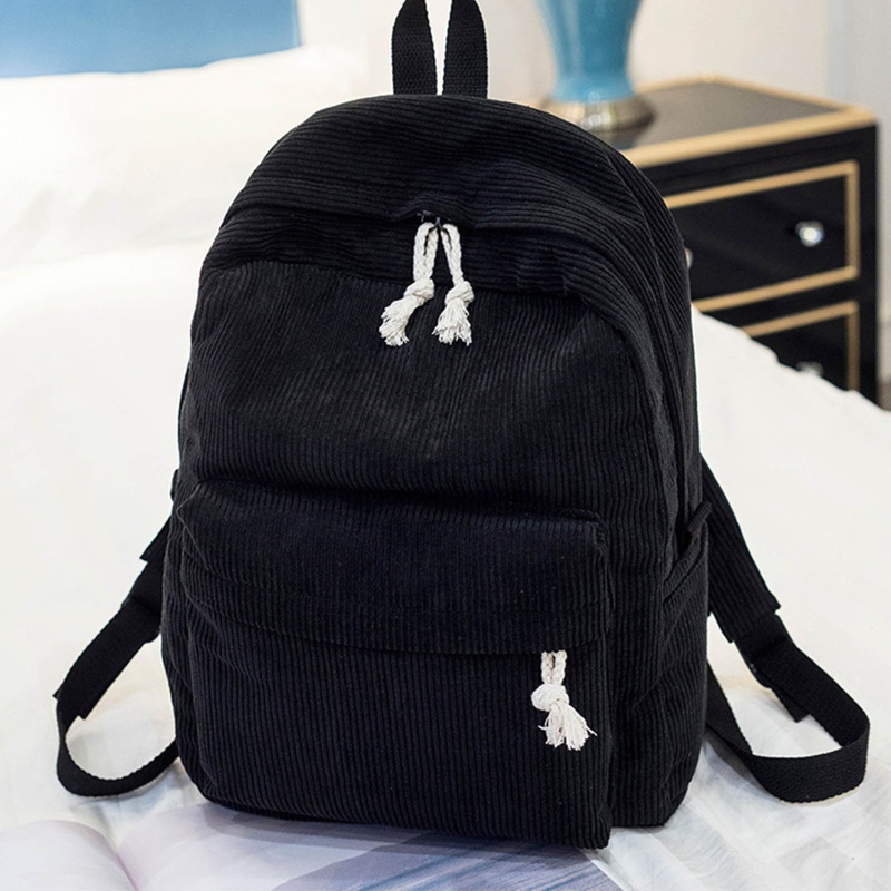 Ba Lô Vải Nhung Mềm Mại Phong Cách Học Sinh Cho Nữ