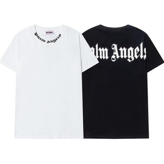 Áo Thun Cotton Tay Ngắn In Chữ Palm Angles Thời Trang Cho Nam Nữ