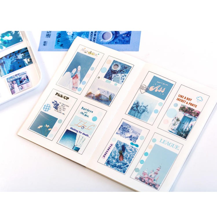 Gói 60 miếng sticker phong cảnh theo gam màu