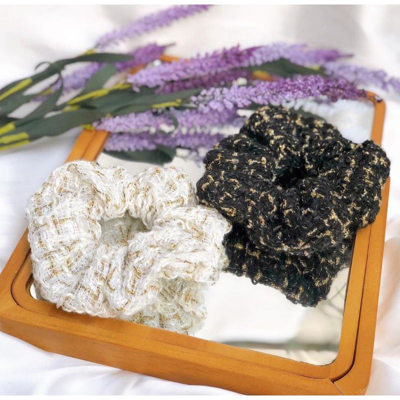 Dây chun buộc tóc, đeo tay SCRUNCHIES TWEED