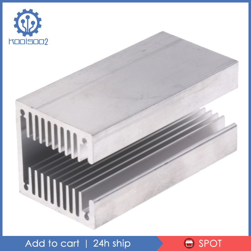 [KOOLSOO2]U Slotted Heatsink Kit Aluminum 40x40x80mm Cooling Cooler for Transistor