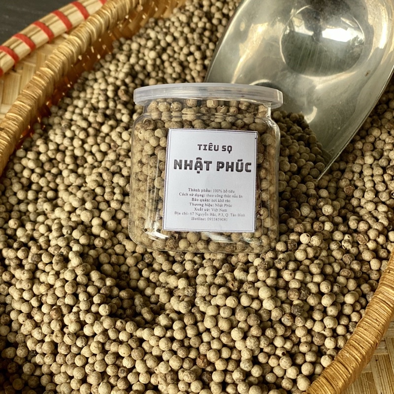 Tiêu Sọ Sạch NHẬT PHÚC - Nguyên Hạt, Nguyên Chất 100%(hũ 120ml)
