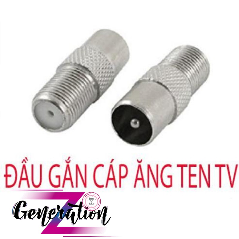 Cáp Truyền Hình - Cáp TV Kỹ Thuật Số 2 Đầu Thẳng Dài 1.5M Kèm 2 Đầu Jack Gắn Anten