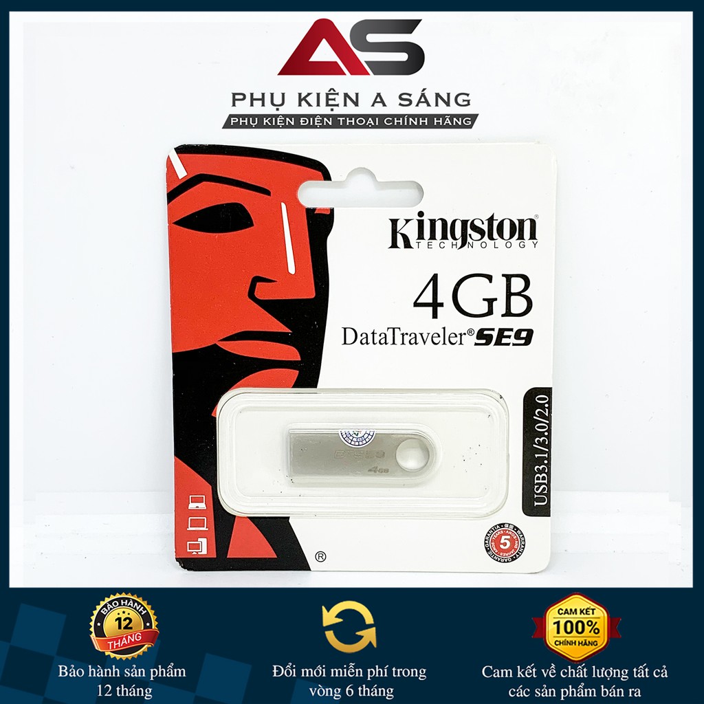 USB Kington Mỏng Chống Nước SE9 - 2G/4G/8G/16G/32G/64G [Chính Hãng Bảo Hành 12 Tháng]