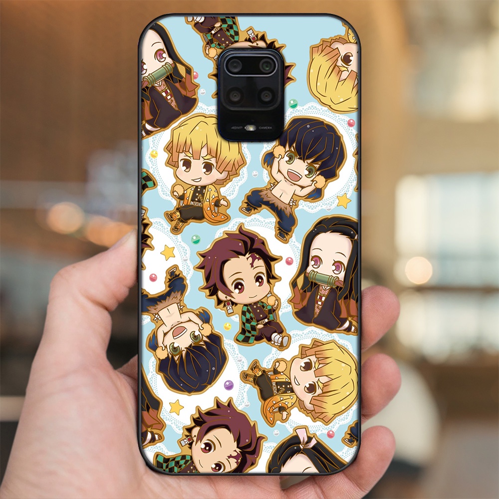 Ốp lưng Xiaomi Redmi Note 9s, Note 9 Pro viền đen in hình Zenitsu Kimetsu no Yaiba