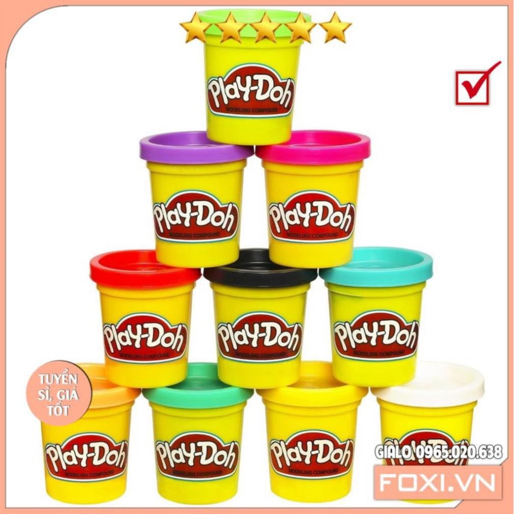 Đất nặn an toàn cho bé-Đất nặn Play Doh loại To-Hàng VNXK CLC-Phát triển trí tưởng tượng và sự khéo léo cho bé