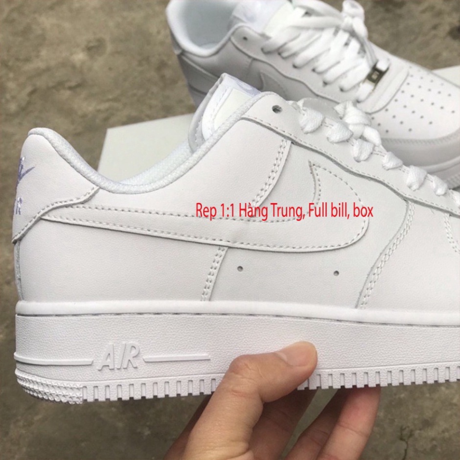 Giày af1 full trắng giày sneaker air force one bản trung 1/1 nam nữ full box bill đủ size | BigBuy360 - bigbuy360.vn