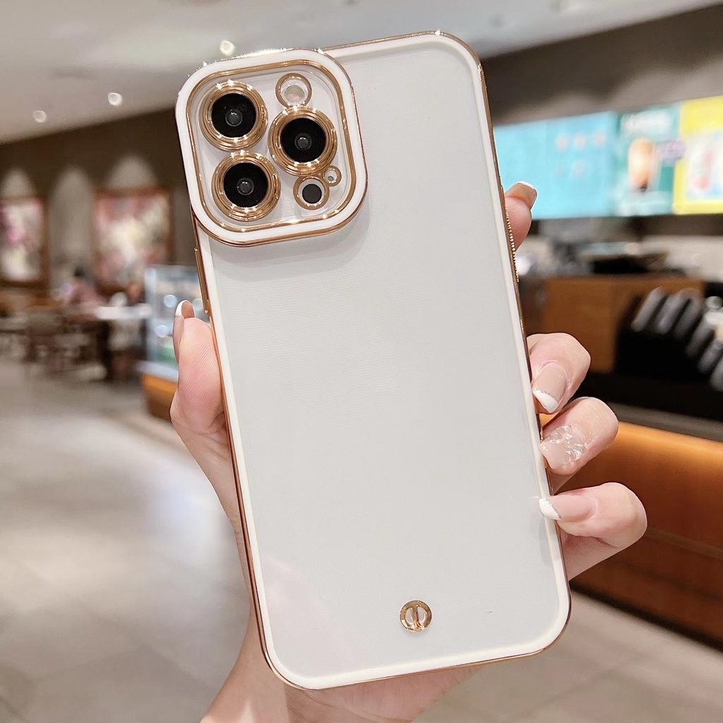Ốp Điện Thoại Silicon Vuông Mạ Màu Sang Trọng Chống Sốc Bảo Vệ Camera Cho iPhone 6 6S 7 8 Plus X XS XR 11 Pro Max SE 2020