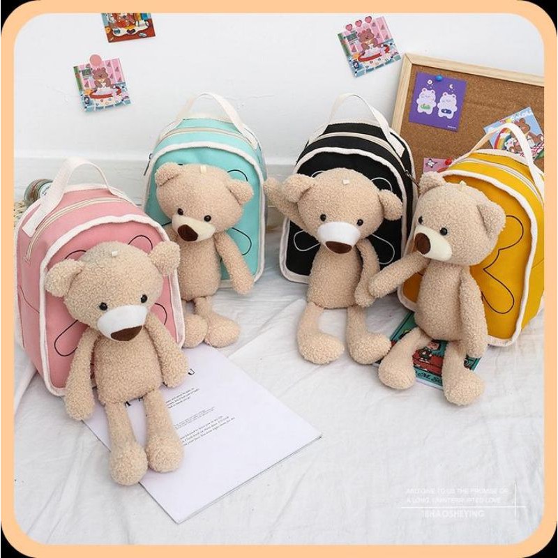 Balo trẻ em đi học, đi chơi siêu dễ thương - Balo cho trẻ nhỏ hình con gấu Mori cute - Quà tặng trẻ con xinh ý nghĩa