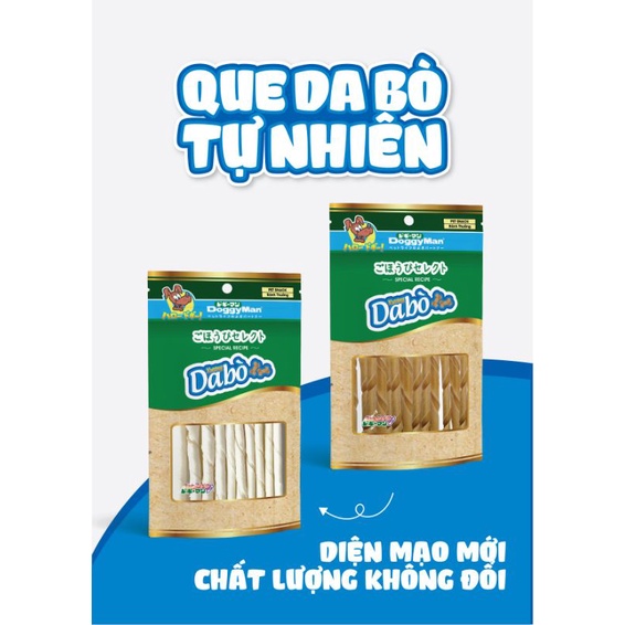 Xương que da bò nhỏ Doggyman (10 que)