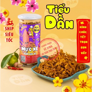 Mực xé tẩm gia vị Tiểu Dần 230g đồ ăn vặt Hà Nội