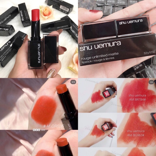 ✪ Son shu uemura vỏ đen đủ màu nội địa nhật chuẩn auth đầy đủ số đủ màu ℗