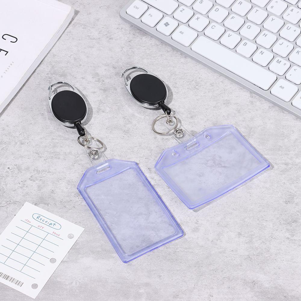 Kẹp Giữ Thẻ ID / Thẻ Tín Dụng Màu Trong Suốt Tiện Dụng Cho Văn Phòng