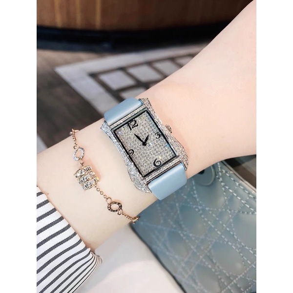Đồng hồ Nữ hiệu apat.ex philip.pe mặt chữ nhật đính đá đẳng cấp quý phái | BigBuy360 - bigbuy360.vn
