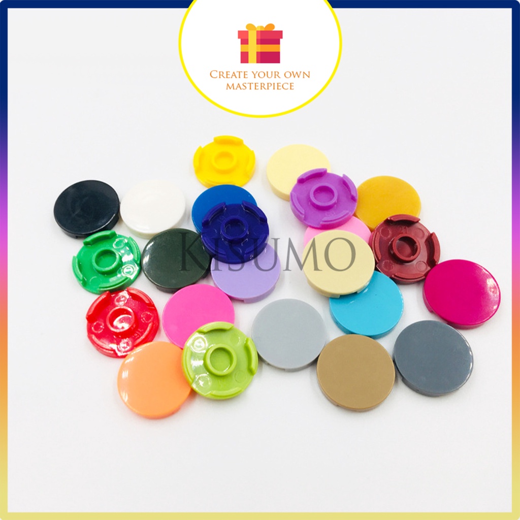 Đồ chơi giáo dục lắp ráp   logo moc combo 20 gạch trơn tròn 2x2 g20