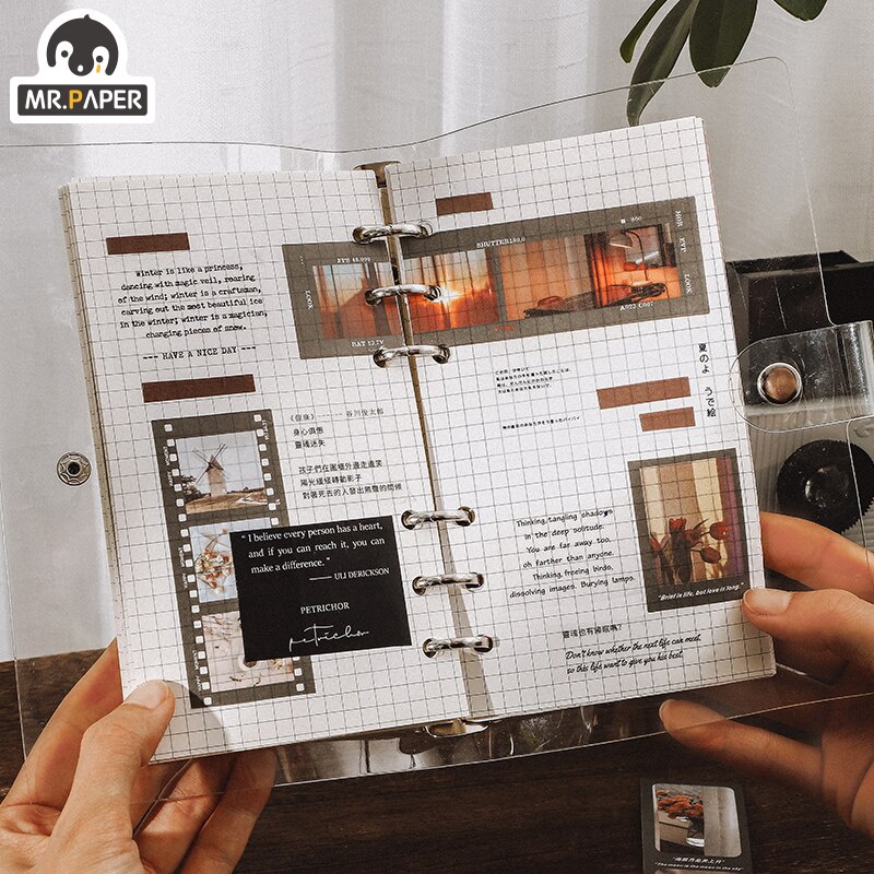 Miếng Dán Trang Trí Sổ Tay 6 Kiểu Họa Tiết Galaxy Lãng Mạn Sáng Tạo Diy