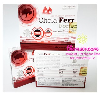 Chela Ferr Forte - bổ sung sắt cho bà bầu, nhập khẩu từ Châu Âu