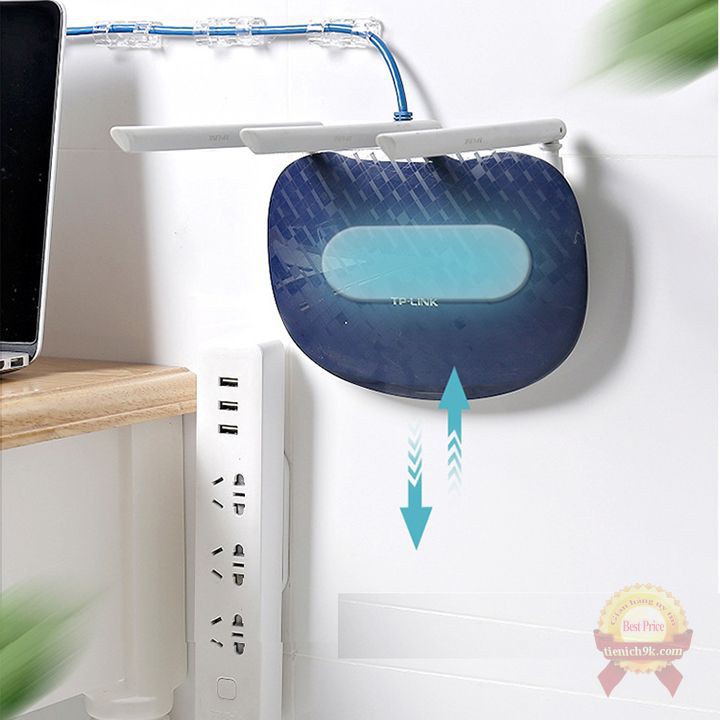 Set 2 Miếng dán tường AB trượt cài treo ổ điện điều khiển điều hòa modem wifi