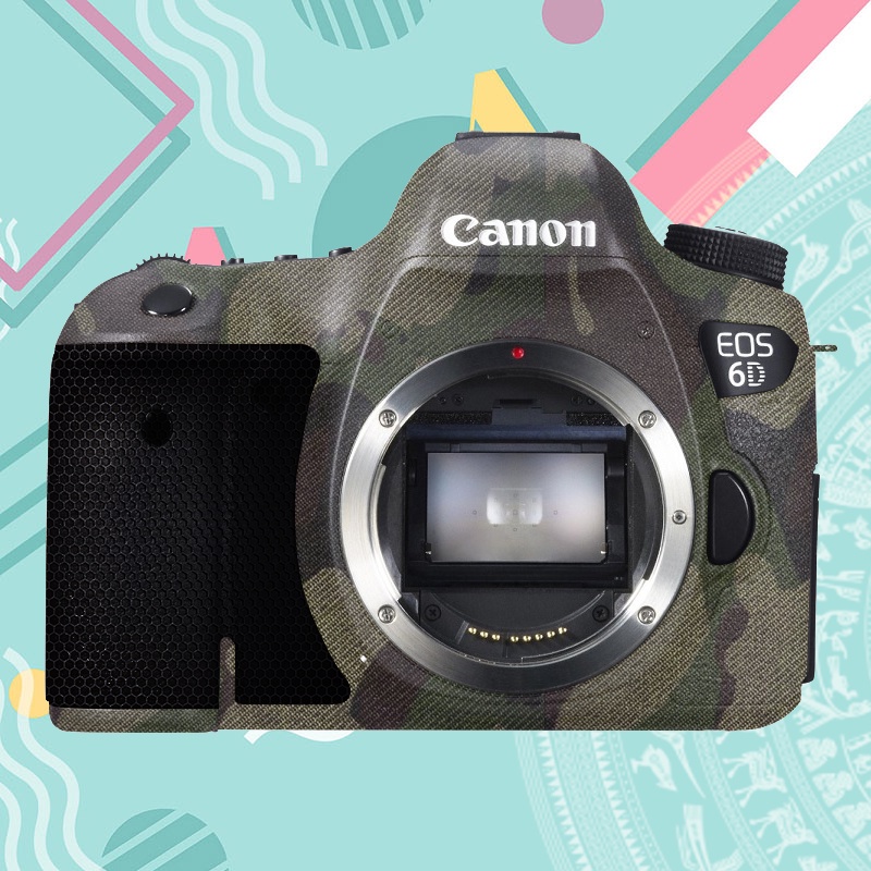 Miếng Dán Skin Máy Ảnh 3M - Mẫu Camo xanh  - Cho máy ảnh Canon 5D/ 5D2/ 5D3/ 5D4/ 6D/ 6D2/ 1DX...