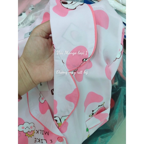 Bộ mặc nhà cao cấp tay cộc quần dài