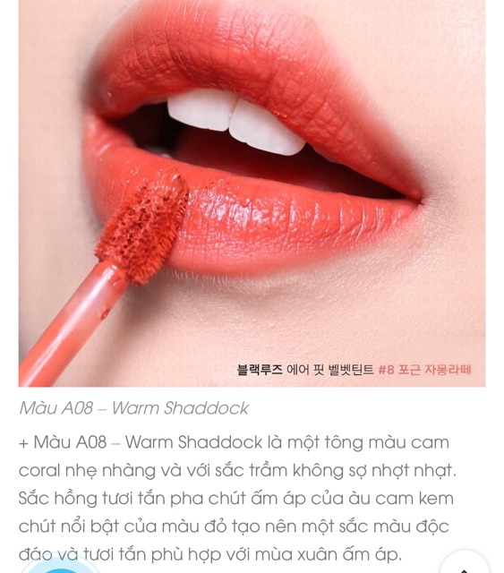 [Full màu] Son Kem Lì Black Rouge Air Fit Velvet Tint Hàn Quốc Chính Hãng