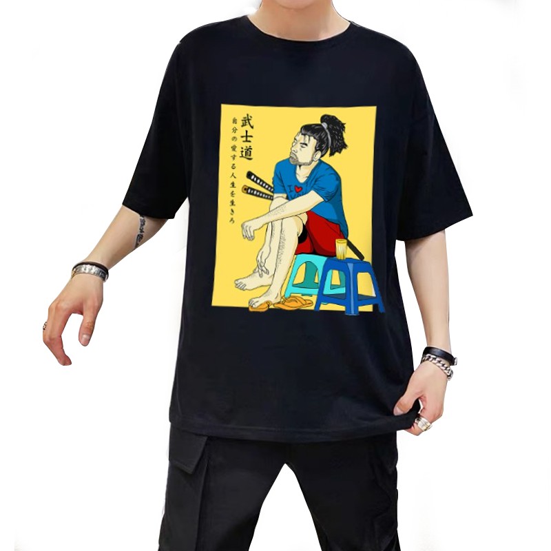 <SMLshop> ÁO THUN UNISEX YASUO TRÀ ĐÁ (ĐEN)
